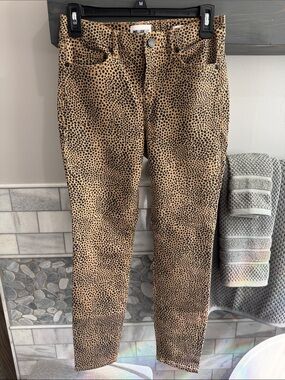 William Rast Leopard Print Skinny Jeans - Tan and Black